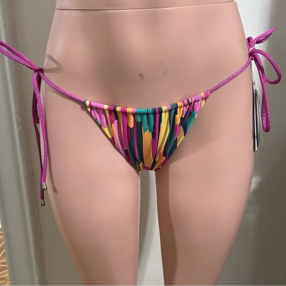 NWT BYDEE Australia Women’s Colorful String Bikini Bottom - Picture 2 of 11